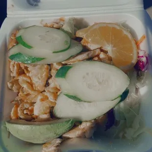 Chicken Salad with lots of cumber!