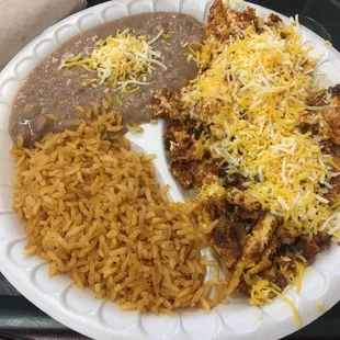 Huge servings, delish eats! Leftovers for a couple days.