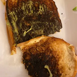 Burnt torta bread!