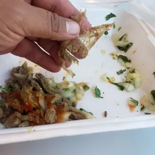 Plastic found in carne asada tacos