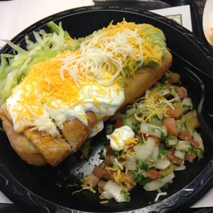 Beef Chimichanga Wednesday special.