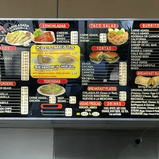 Tacos burritos tortas