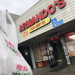 4.23.21 2 Armando&apos;s Breakfast Burritos subbed with fries and sour cream