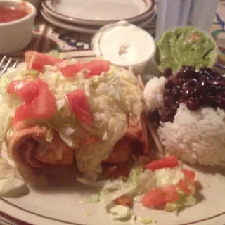 Seafood Chimichangas