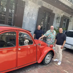 The Hubs and friends across the street from Armando's in Winter Park