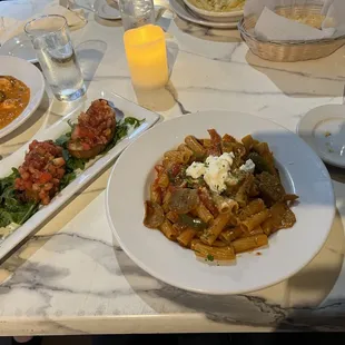 Bruschetta, Rigatoni Armando&apos;s