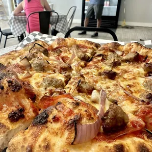 Pepperoni, Sausage, Onion