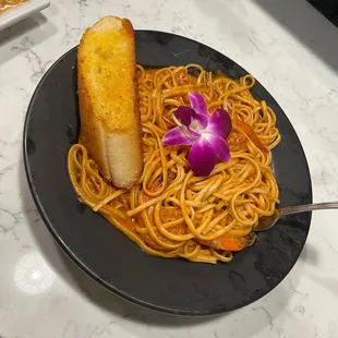 Shrimp linguine chipotle pasta