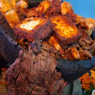 Mixed molcajete