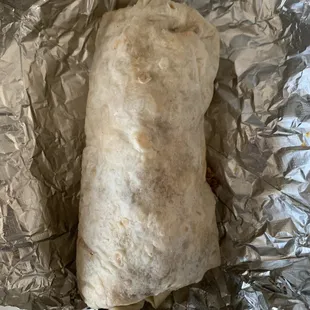 Breakfast Burrito with Chorizo.
