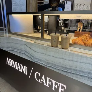 Two iced vanilla oat milk lattes