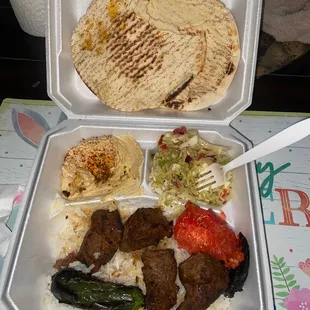 Beef Kebab Plate