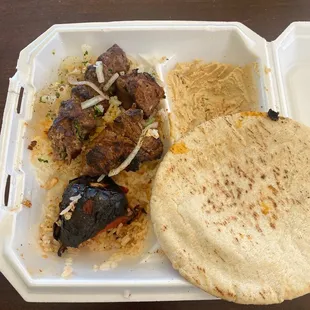 #9 combination beef and chicken