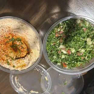 Hummus and Tabouleh