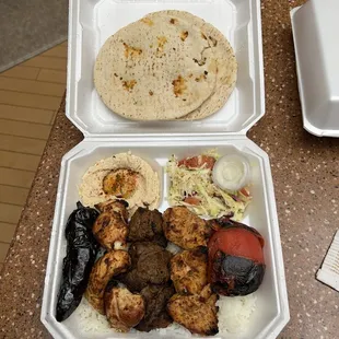 Combo Combination Kebab Plate