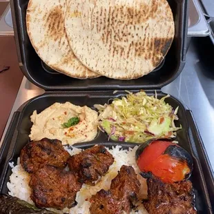 Lamb kabob plate!