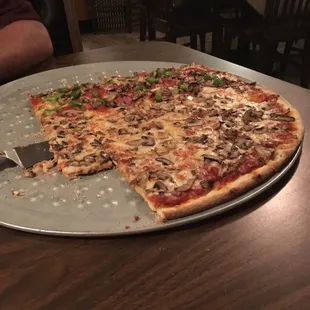 XL pizza 18 inches