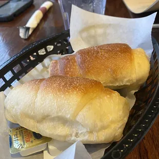 Yummy rolls with butter
