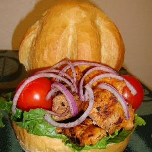 BBQ in a bread bowl