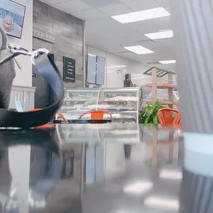 a coffee pot on a table