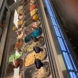 a variety of ice creams