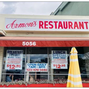 Welcome to Armon's RESTAURANT. #eaglerock #la