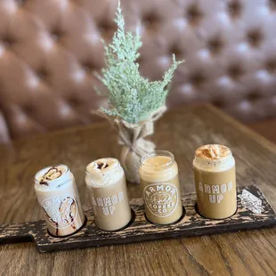 three different types of coffee