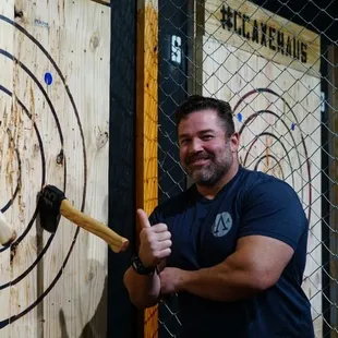 Adam Young/Bodies by Adam got 2 with one throw. 
(833) AXE-HAUS