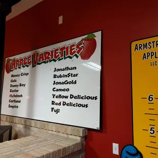 Varieties listed in order that they ripen.