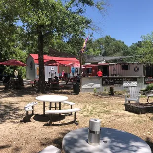 The eating area.