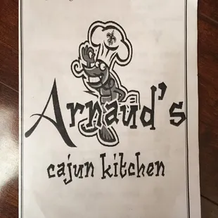 Arnaud&apos;s menu.