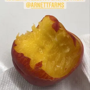 Delicious yellow peach