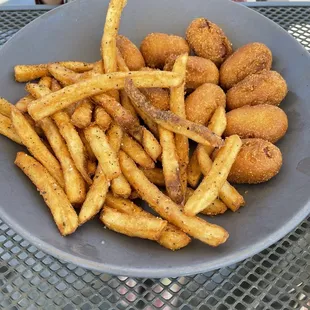 Mini corn dogs, kids menu