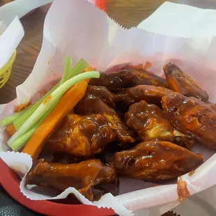 Spicy bbq wings