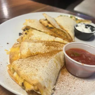 Chicken quesadilla - fantastic