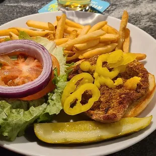 Tenderloin Sandwich with Fries is good choice
