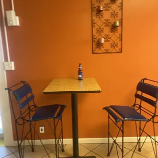 two chairs and a table