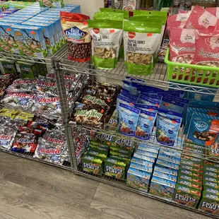 a variety of snacks and snacks