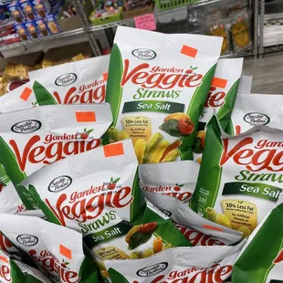 bags of veggie snacks