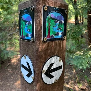 A Trail marker on the ART