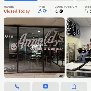 the location of the coffee shop