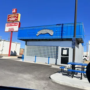 the outside of the building