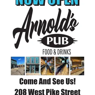 Now Open flyer