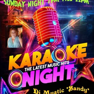 karaoke night sunday bar happy hour good music fun dj mystic sandy arnold's pub