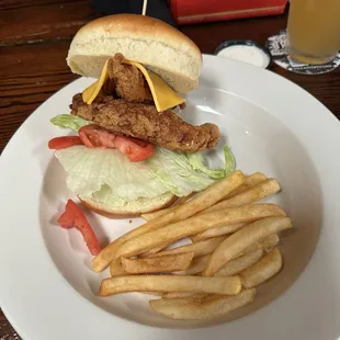 Chicken tender sandwich
