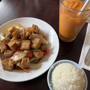 Stir fried ginger