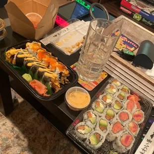 sushi, sashimi, food, sushi and sashimi