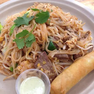 Beef pad Thai