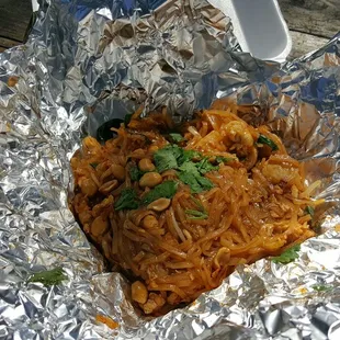 Pad Thai 4 Spicy with Chicken