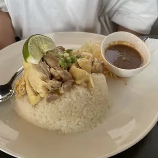 Khao Mun Gai - the ginger sauce was soooo good.